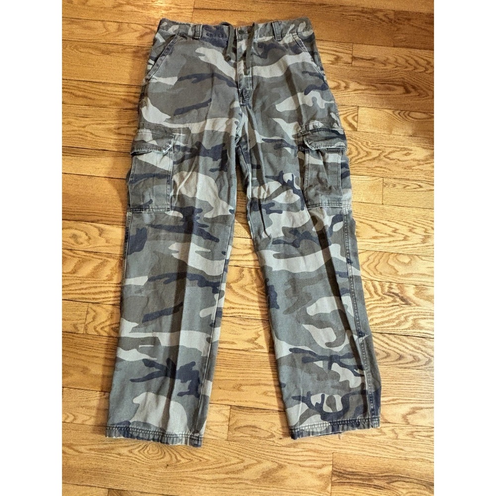 VTG Mossimo Camo Cargo Pants Men's 36x32 (34x31 .5) Military Utility Y2K Para